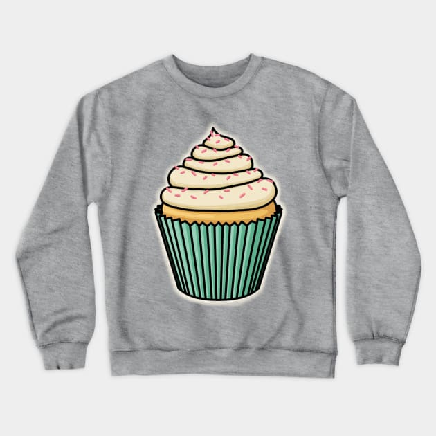 Cute Cupcake with Pink Sprinkles! Crewneck Sweatshirt by AlmightyClaire